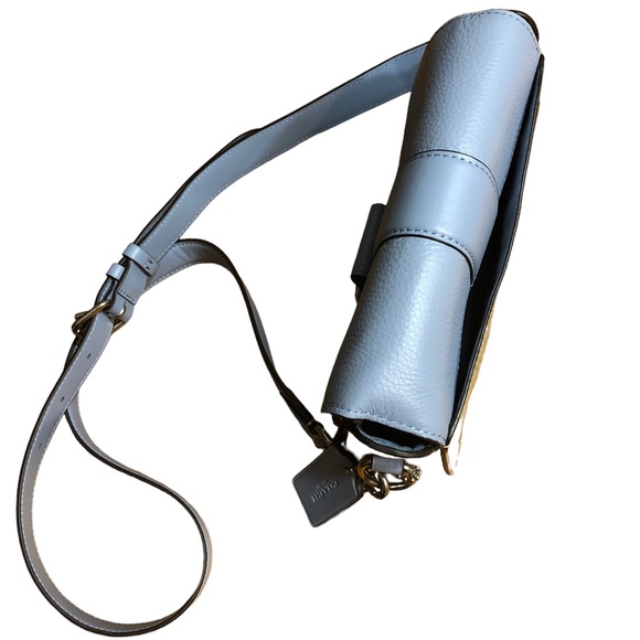 COACH C2806 Georgie Saddle Bag In Signature Canvas Blue - Picture 6 of 11